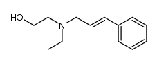 2-(ethyl-trans-cinnamyl-amino)-ethanol结构式