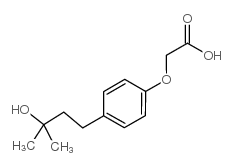 (4(3-羟基-3-甲基丁基)-苯氧基)-乙酸结构式