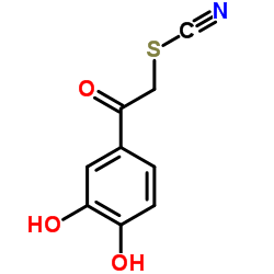 硫氰酸 2-(3,4-二羟基苯基)-2-氧代乙酯结构式