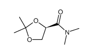 (R)-2,2-Dimethyl-4-dimethylaminocarbonyl-1,3-dioxolane结构式