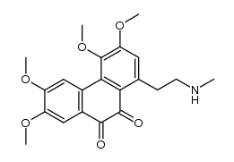 3,4,6,7-tetramethoxy-1-(2-(methylamino)ethyl)phenanthrene-9,10-dione Structure