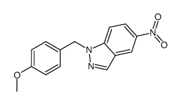 1-(4-甲氧基苄基)-5-硝基-1H-吲唑结构式
