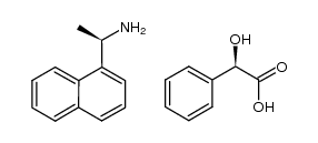(1R)-1-(naphthalen-1-yl)ethanamine (R)-mandelate结构式