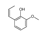 2-(1-Propenyl)-6-methoxyphenol结构式