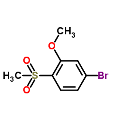 4-Bromo-2-methoxy-1-(methylsulfonyl)benzene Structure