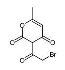 3-(2-bromoacetyl)-6-methylpyran-2,4-dione Structure