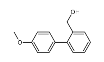 4-[2'-(hydroxymethyl)phenyl]anisole结构式