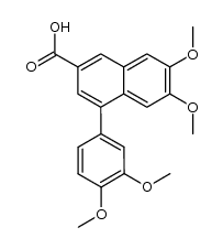 6,7-dimethoxy-4-(3,4-dimethoxyphenyl)naphthalene-2-carboxylic acid结构式