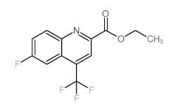 6-氟-4-三氟甲基-喹啉-2-羧酸乙酯结构式