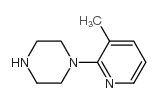 1-(3-甲基吡啶-2-基)哌嗪结构式