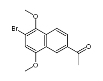 2-acetyl-6-bromo-5,8-dimethoxynaphthalene结构式