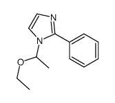1-(1-ethoxyethyl)-2-phenylimidazole结构式