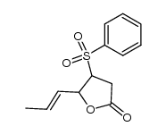4-phenylsulfonyl-5-prop-1-enyl-tetrahydrofuran-2-one Structure