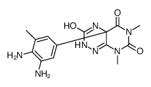 4a-(3,4-diamino-5-methylphenyl)-6,8-dimethyl-2,4-dihydropyrimido[5,4-e][1,2,4]triazine-3,5,7-trione Structure
