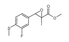 methyl 3-(3-fluoro-4-(methylthio)phenyl)-2-methyloxirane-2-carboxylate结构式