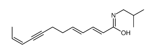 N-(2-methylpropyl)dodeca-2,4,10-trien-8-ynamide结构式