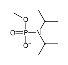 [di(propan-2-yl)amino]-methoxyphosphinate结构式
