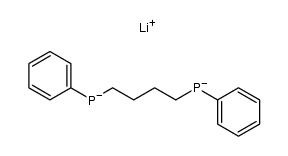 1,4-Bis-[lithiumphenylphosphino]-tetramethylen结构式