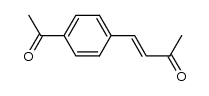 (E)-4-(4-acetylphenyl)but-3-en-2-one结构式