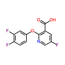 2-(3,4-二氟苯氧基)-5-氟烟酸结构式