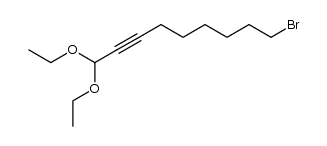 9-bromo-2-nonyn-1-al diethyl acetal结构式