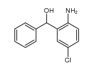 rac-(2-amino-5-chloro-phenyl)-phenyl-methanol结构式