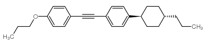1-丙氧基-4-[[4-(反-4-丙基环己基)苯基]乙炔基]苯结构式
