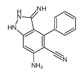 3,6-二氨基-4-苯基-1H-吲唑-5-甲腈结构式