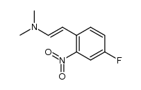 1-Dimethylamino-2-(4-fluoro-2-nitro)phenylethene Structure