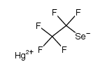 bis(pentafluoroethylseleno)mercury Structure