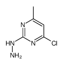 (4-氯-6-甲基-2-嘧啶)-肼结构式