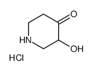 4-Piperidinone, 3-hydroxy-, hydrochloride Structure