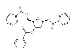 1,3,5-三-o-苯甲酰基-2-脱氧-2-氟-alpha-d-阿拉伯呋喃糖结构式