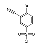 4-bromo-2-cyanobenzene-1-sulfonyl chloride Structure