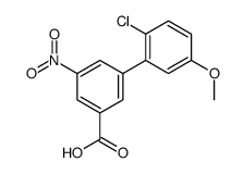 2'-Chloro-5'-methoxy-5-nitro-[1,1'-biphenyl]-3-carboxylic acid Structure