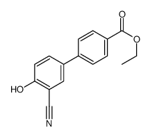 ethyl 4-(3-cyano-4-hydroxyphenyl)benzoate结构式