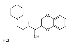 N'-(2-piperidin-1-ylethyl)-2,3-dihydro-1,4-benzodioxine-3-carboximidamide,hydrochloride Structure