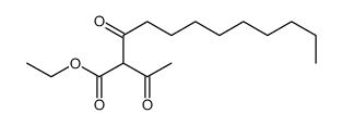 ethyl 2-acetyl-3-oxododecanoate结构式