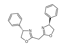 2,2′-亚甲基双[(4,s)-4-苯基-2-噁唑啉]结构式