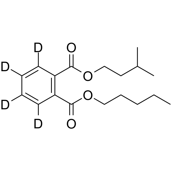 Isopentyl pentyl phthalate-d4 Structure