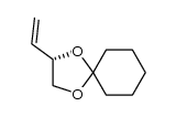 (2S)-1,2-O-cyclohexylidenebut-3-ene-1,2-diol结构式
