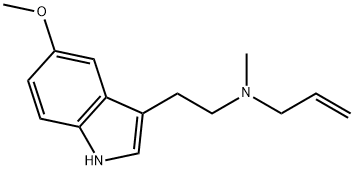 1H-Indole-3-ethanamine, 5-methoxy-N-methyl-N-2-propen-1-yl- Structure