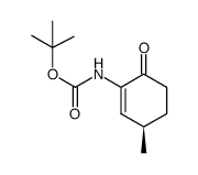 tert-butyl (R)-(3-methyl-6-oxocyclohex-1-en-1-yl)carbamate结构式