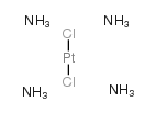 Tetraammineplatinum(II) chloride hydrate Structure