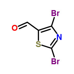 2,4-二溴噻唑-5-甲醛结构式