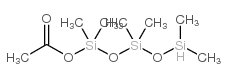 1-乙酰氧基-1,1,3,3,5,5,-六甲基三硅氧烷结构式