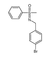 S-methyl-S-phenyl-N-(4-bromobenzyl)sulfoximine结构式