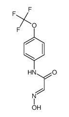 (E)-2-(hydroxyimino)-N-(4-(trifluoromethoxy)phenyl)acetamide结构式