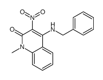 4-(benzylamino)-1-methyl-3-nitroquinolin-2-one Structure