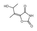 5-(2-hydroxy-1-methylpropylidene)-2,4-oxazolidinedione Structure